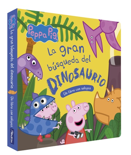 [9788448867096] Peppa Pig. Libro de cartón con solapas - La gran búsqueda del dinosaurio