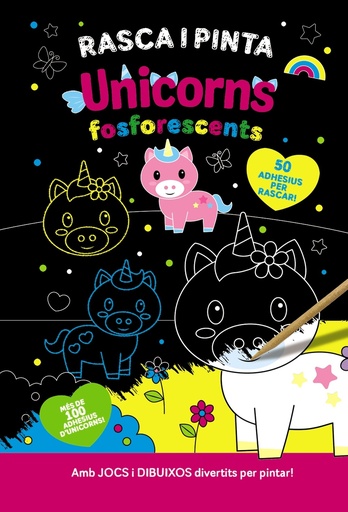 [9788413493084] Rasca i pinta unicorns fosforescents