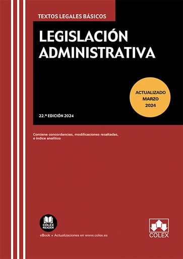 [9788411943079] Legislación administrativa 22º Ed. 2024