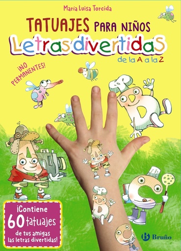 [9788469640388] Tatuajes para niños. Letras divertidas de la A a la Z