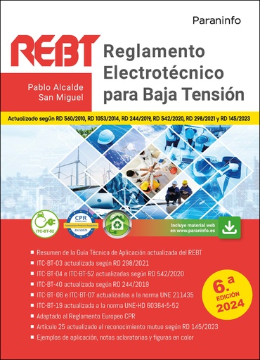 [9788428367820] REGLAMENTO ELECTROTECNICO PARA BAJA TENSION 6.ª EDICION 2024