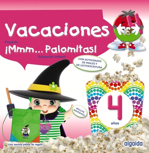 [9788491897521] ¡Mmm... Palomitas! 4 años. Cuaderno de vacaciones