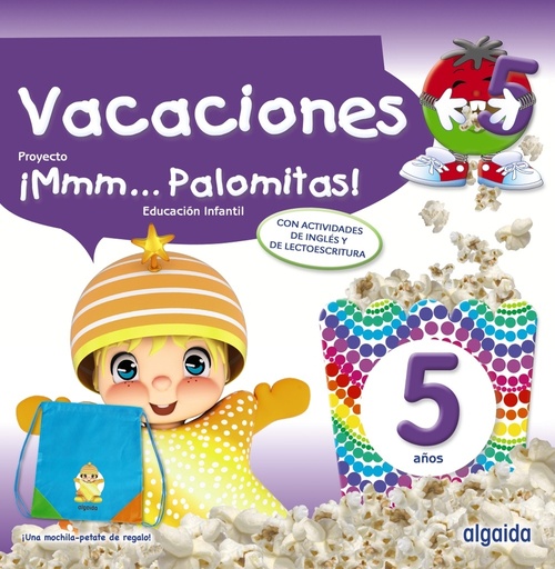 [9788491897538] ¡Mmm... Palomitas! 5 años. Cuaderno de vacaciones