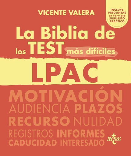 [9788430990306] La BIBLIA de los Test más difíciles de la LPAC