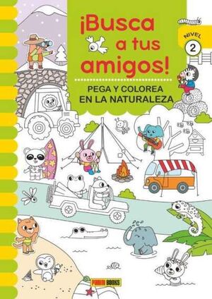 [9788410511286] BUSCA A TUS AMIGOS EN LA NATURALEZA- PEGA Y COLOREA