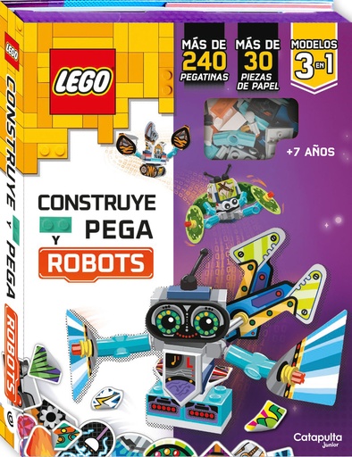 [9788419987129] LEGO. Construye y pega robots