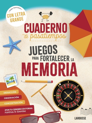 [9788410124400] Cuaderno de pasatiempos para mayores. Juegos para fortalecer la memoria