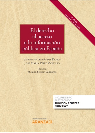 [9788413093062] El derecho al acceso a la información pública en España (Papel +