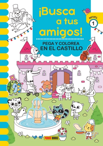 [9788410511262] BUSCA AMIGOS CASTILLO PEGA Y COLOREA N1