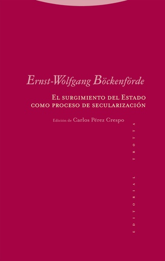 [9788413642215] El surgimiento del Estado como proceso de secularización