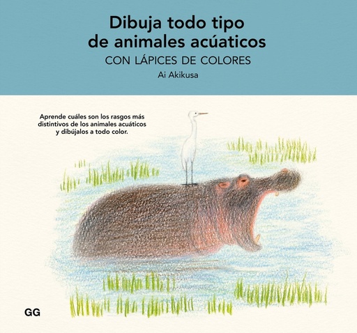 [9788425234880] Dibuja todo tipo de animales acuáticos con lápices de colores