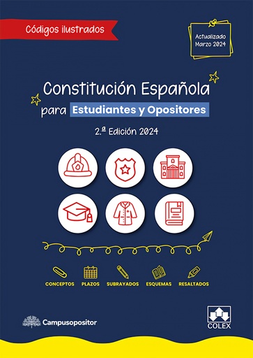 [9788411943727] Constitución Española para estudiantes y opositores