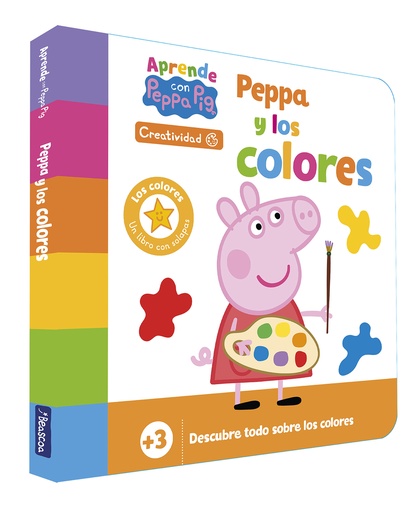 [9788448868758] Peppa Pig. Libro de cartón - Aprende Creatividad con Peppa Pig. Peppa y los colores (+3 años)
