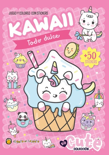 [9789878209487] Juego y coloreo con stickers Kawaii (1)